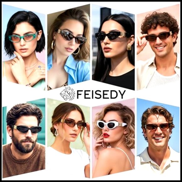 Cat Eye Sunglasses, Small Frame, UV400 Protection, Plastic main image 4
